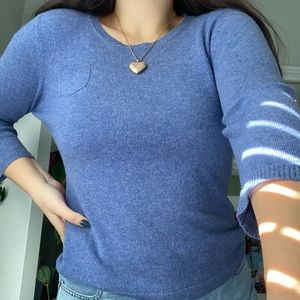 periwinkle blue cashmere sweater